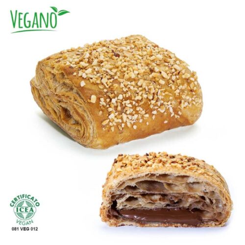 DOLCEMILANO Vegan Fagotto 95g, kermaisella hasselpähkinä täyte pakaste 1 ltk  (62 kpl/ltk)