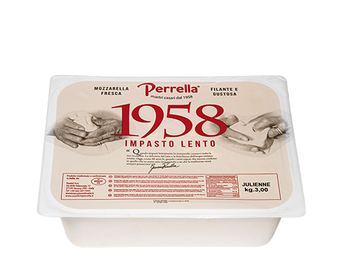 Perrella Fior di Latte 4 x 3 kg, Julienne Napolin tyyliin