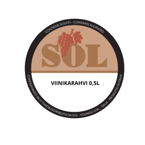 SOL Viinikarahvi 0.5 l x 6 kpl